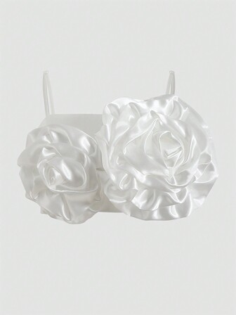 素色3D吊帶上衣