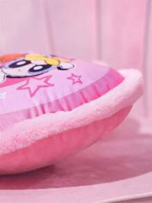 THE POWERPUFF GIRLS X SHEIN 1pc Cartoon Graphic Polyester Decorative Pillow, Creative Useful Pillow For Home - Multicolor - View 6