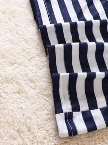 Baby Boy 3pcs Striped & Star Print Tank Top - Blue - View 7