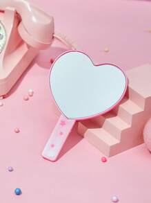 THE POWERPUFF GIRLS X SHEIN Pink Portrait Hand Mirror - Pink - View 2
