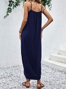 SHEIN LUNE 女士連衣裙 - 藏蓝色 - 查看 2