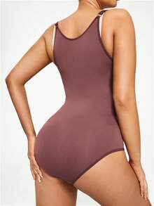 SHAPORA Body fajas unicolor - Óxido marrón - Ver 3