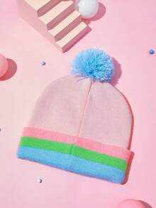 THE POWERPUFF GIRLS X SHEIN Trẻ em In Hoạt hình Mũ Beanies - Nhiều màu - Xem 8