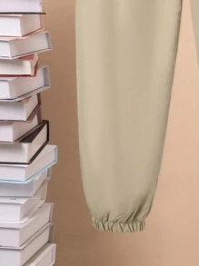 SHEIN Tween Boy Flap Pocket Side Cargo Pants - Khaki - View 7