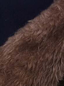 SHEIN 男大童字母補丁細節毛茸邊加絨內裏連帽外套