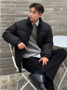 DAZY Men Zip Up Padded Coat For Winter Jacket