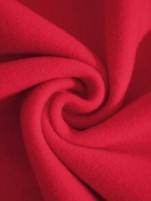 SHEIN Unity 聖誕圖案袋鼠口袋抽繩保暖連帽衫 - 紅色 - 查看 3