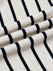 Cozy Pixies Baby Boy Striped Print Pocket Patched Tee & Pants - Multicolor - View 9