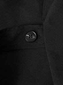 Manfinity VCAY 男士素色單釦西裝外套 - 黑色 - 查看 3