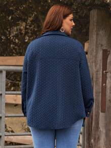 EMERY ROSE Hơn Túi có nắp áo - Màu xanh hải quân - Xem 2