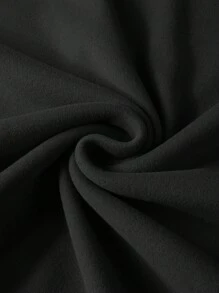 Manfinity Hypemode Men Letter Graphic High Neck Tee - Black - View 5