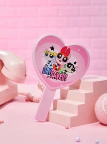 THE POWERPUFF GIRLS X SHEIN Pink Portrait Hand Mirror - Pink - View 1