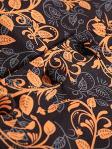 Manfinity AFTRDRK Men Plus 1pc Floral Print Waistcoat - Multicolor - View 5