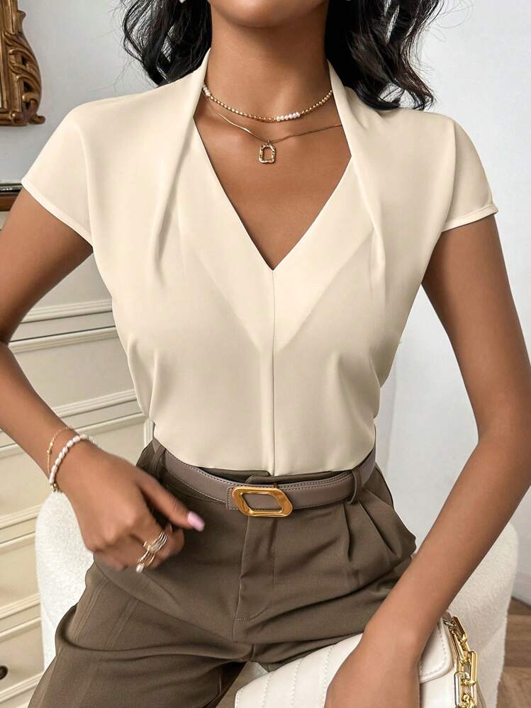 Firerie Sólido Manga De Asa De Morcego Blusa