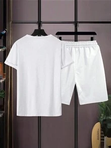 Manfinity RSRT Trang phục hai mảnh Nam Kích thước lớn - trắng - Xem 2