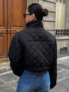 DAZY Túi có nắp Thả vai Dây kéo Cá nóc Dày Túi áo - màu đen - Xem 2