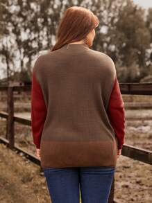 EMERY ROSE Hơn Khối màu Thả vai Áo len - Nhiều màu - Xem 2