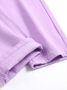 Hombres Jeans ajustados desgarro crudo - Morado - Ver 7