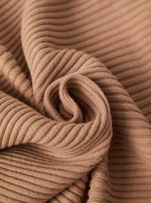 BizChic Jersey de dos tonos con cremallera media tejido de canalé