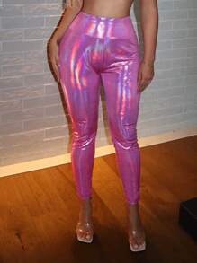 SHEIN SXY Thắt lưng rộng Ảnh ba chiều Xà cạp - Màu Hồng Tươi - Xem 4