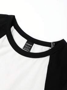 SHEIN BASICS Top tank crop de dos tonos - Blanco - Ver 5