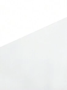 SHEIN Clasi Blusa con encaje en contraste de cuello alto - Blanco - Ver 7