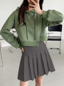 DAZY Solid Pleated Skirt,Back To School Clothes