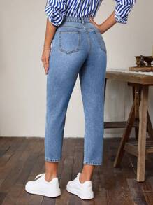 EMERY ROSE Jeans cónicos con cremallera - Lavado ligero - Ver 2