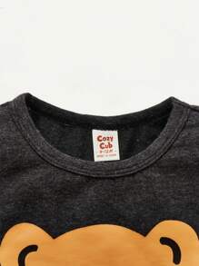 Cozy Pixies Baby Boy 2pcs Bear Print Tee - Multicolor - View 3