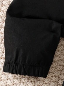 男婴格子印花翻盖口袋夹克和裤子（不含 T 恤），适合圣诞节男婴格子套装 - 紅色 - 查看 8