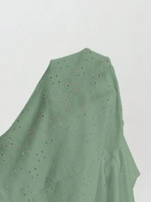 EMERY ROSE Camiseta con bordado con ojal - verde menta - Ver 5