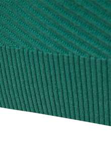 NITAGUT Nam Chất rắn Vòng cổ Áo len - màu xanh lá - Xem 5