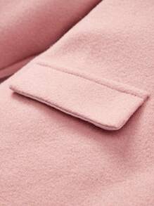 Cozy Pixies 女嬰雙排釦外套附帽子 - 粉色 - 查看 4