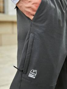 In My Nature Men Solid Belted Outdoor Pants