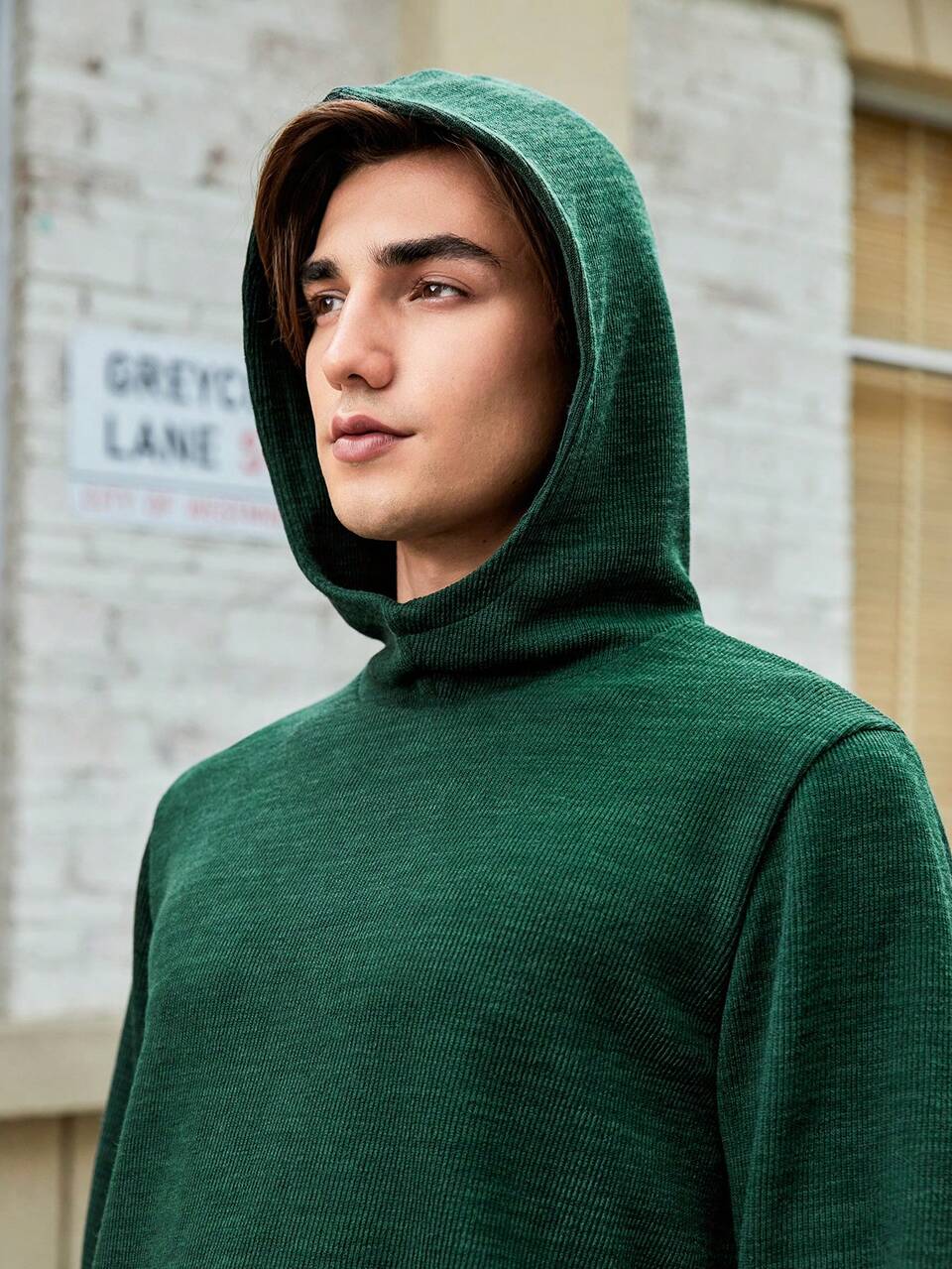 Men Solid Outdoor Hoodie