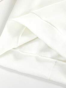 SHEIN Unity Thermal Lined Colorful Letter Flocked Sweatshirt - White - View 7