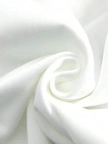 SHEIN Unity Thermal Lined Colorful Letter Flocked Sweatshirt - White - View 4