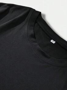 Manfinity Homme Nam Đồ họa Khẩu hiệu Áo thun & Eo dây rút Quần thể thao - Nhiều màu - Xem 3