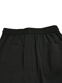 Manfinity Roghcode Men Flap Pocket Cargo Pants - Black - View 8