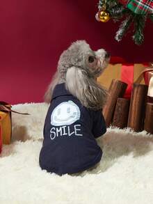 Alice Dog Clothes, Comfortable Polo Style Shirt For Spring, Summer And Autumn Seasons - Navy Blue - View 1