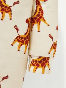 Cozy Pixies Newborn Baby Boy 2pcs Cartoon Graphic Zip Through Jumpsuit