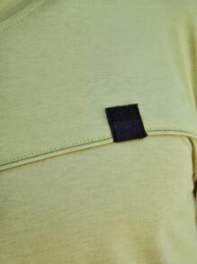 In My Nature Men Patched Detail Outdoor Tee - Mint Green - View 6