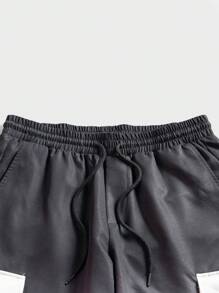 Manfinity RebelGame 男士漸層翻蓋口袋腰部抽繩工裝褲 - 彩色 - 查看 5