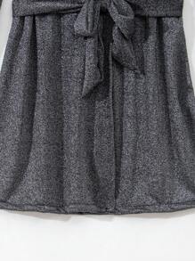 SHEIN Swim Summer Solid Belted Kimono