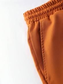 Manfinity RSRT 鬆身款式男士和服風格幾何印花上衣和短褲,附帶拉繩腰帶 - 彩色 - 查看 6