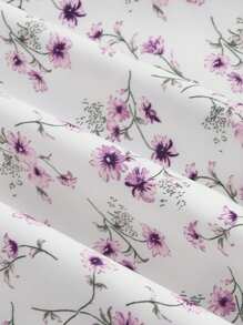 SHEIN MOD 小碎花肩上打結吊帶洋裝