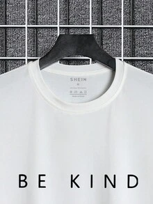 Nam Đồ họa Chữ cái Áo thun - trắng - Xem 3