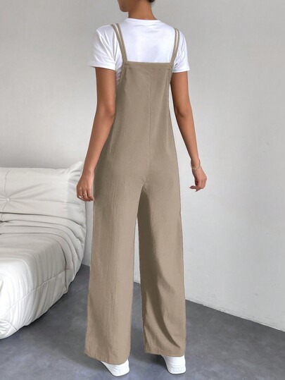 Breezaya Women's Casual Jumpsuit With Adjustable Straps, Suitable For Office, School, And All Seasons