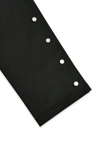 Manfinity Roghcode Men Flap Pocket Cargo Pants - Black - View 7