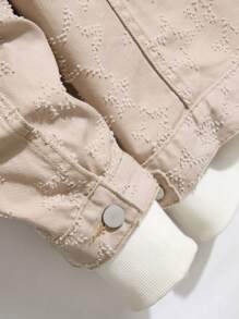 Manfinity Homme Men Flap Pocket Denim Jacket Without Hoodie - Khaki - View 5